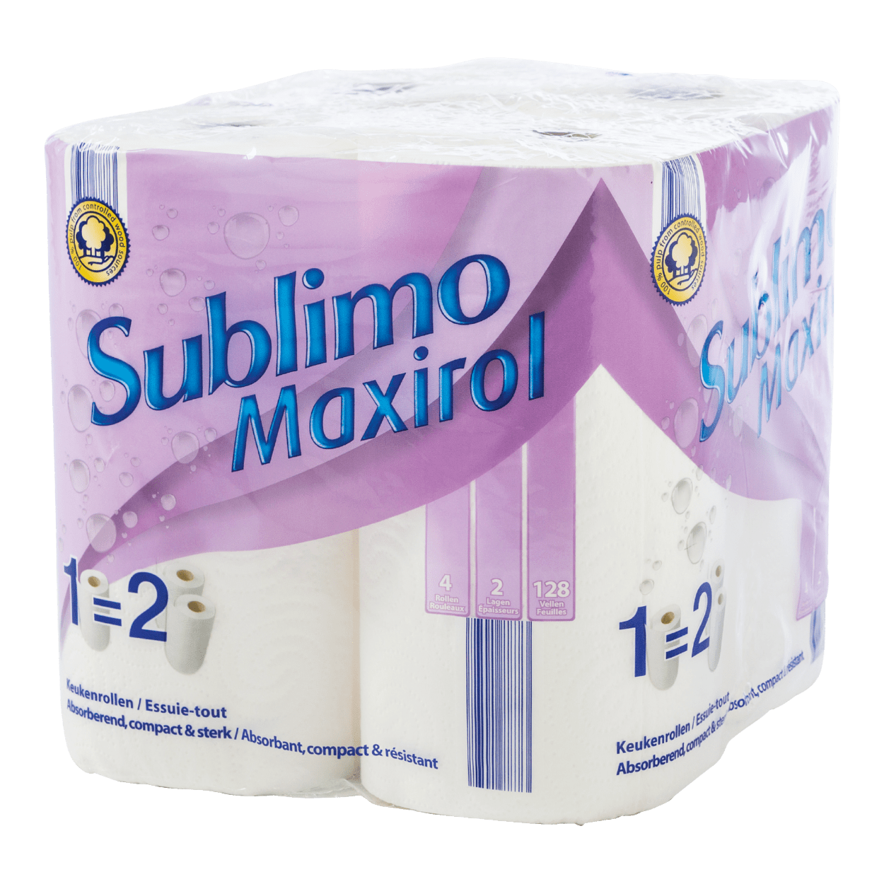 SUBLIMO® Essuie-tout maxi, pack de 4 bon marché chez ALDI