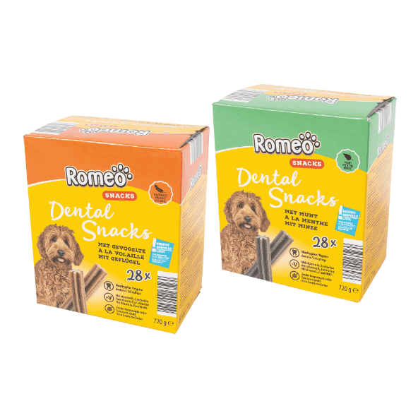 Dental-Sticks fr Hunde, 28 St. ROMEO gnstig bei ALDI