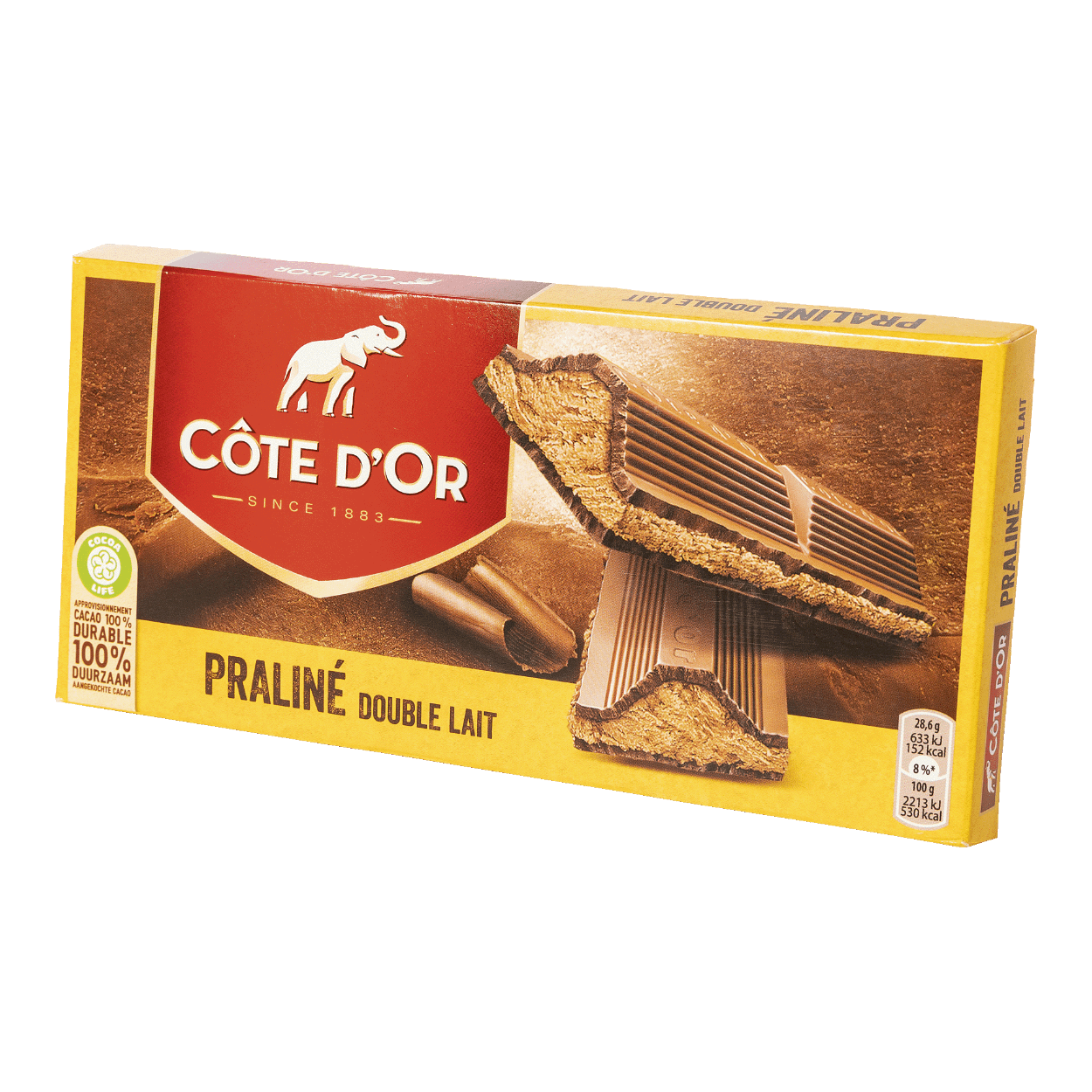 CÔTE D'OR® Praliné double lait bon marché chez ALDI