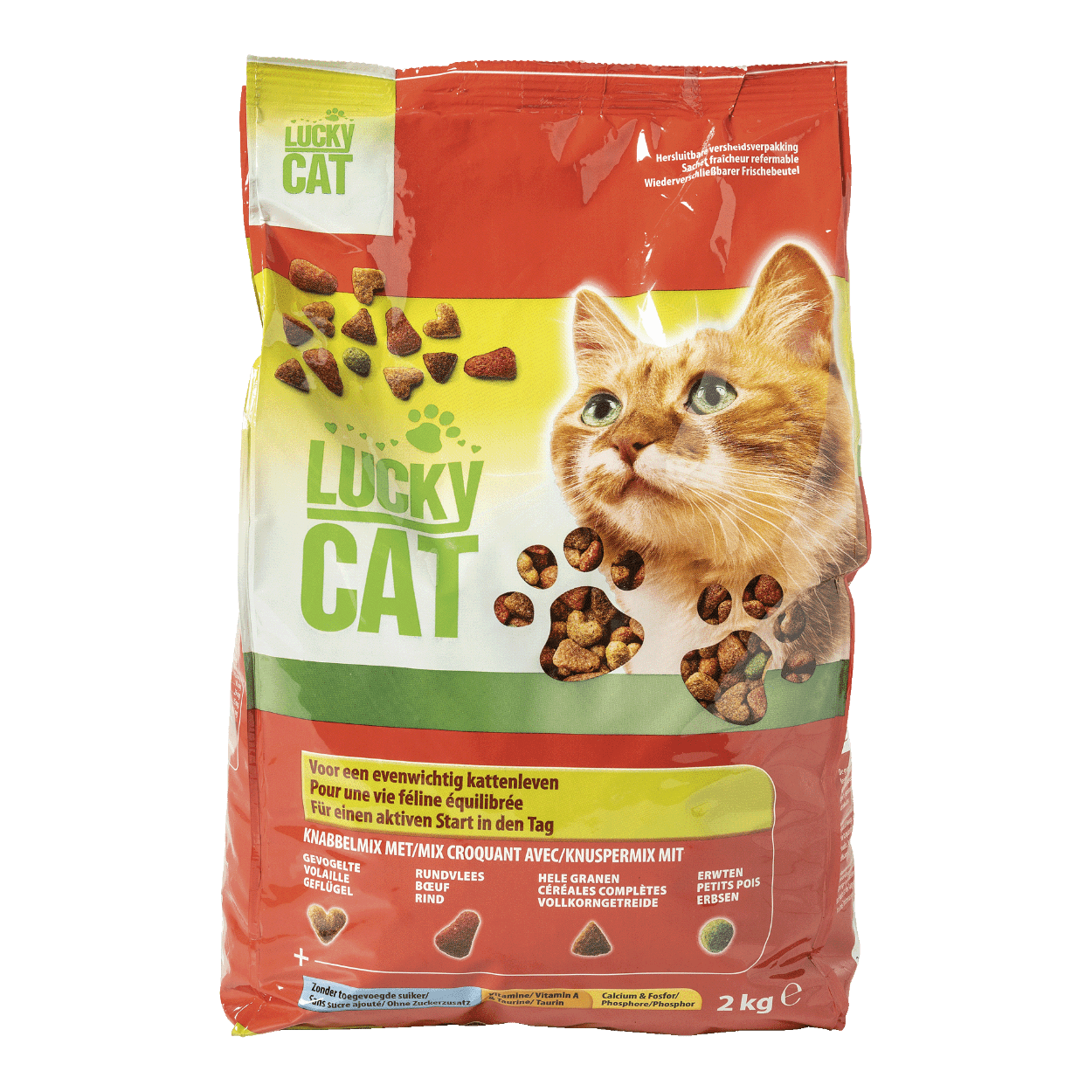 LUCKY CAT® Croquettes pour chat, 2 kg bon marché chez ALDI