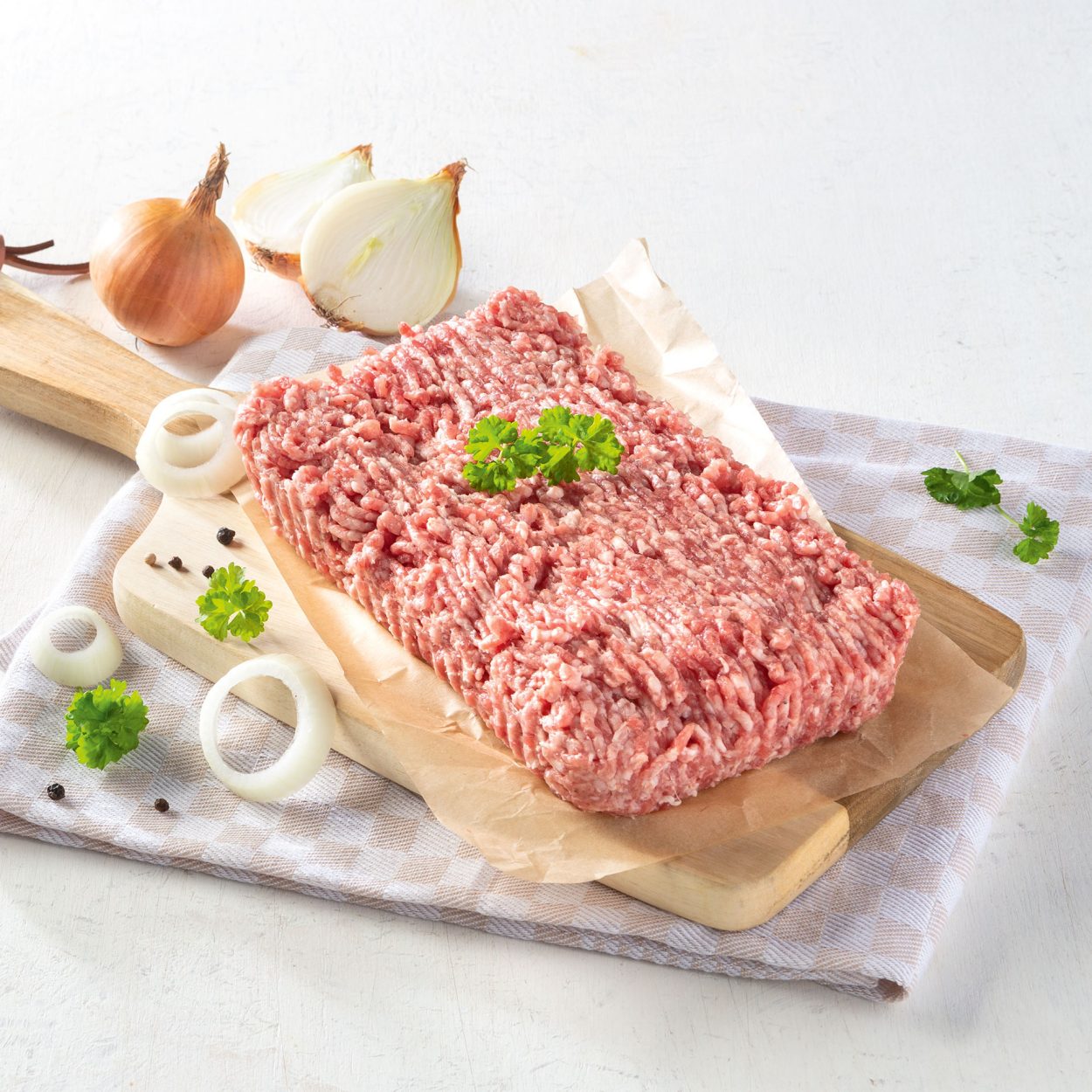 Gemischte Schweine- und Rinderhackfleischzubereitung günstig bei ALDI