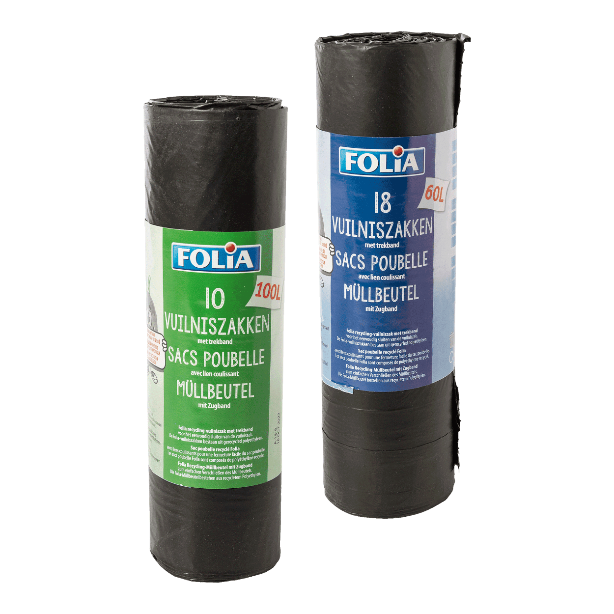 FOLIA Sacs poubelle avec cordon de serrage 10 ou 18 pcs bon