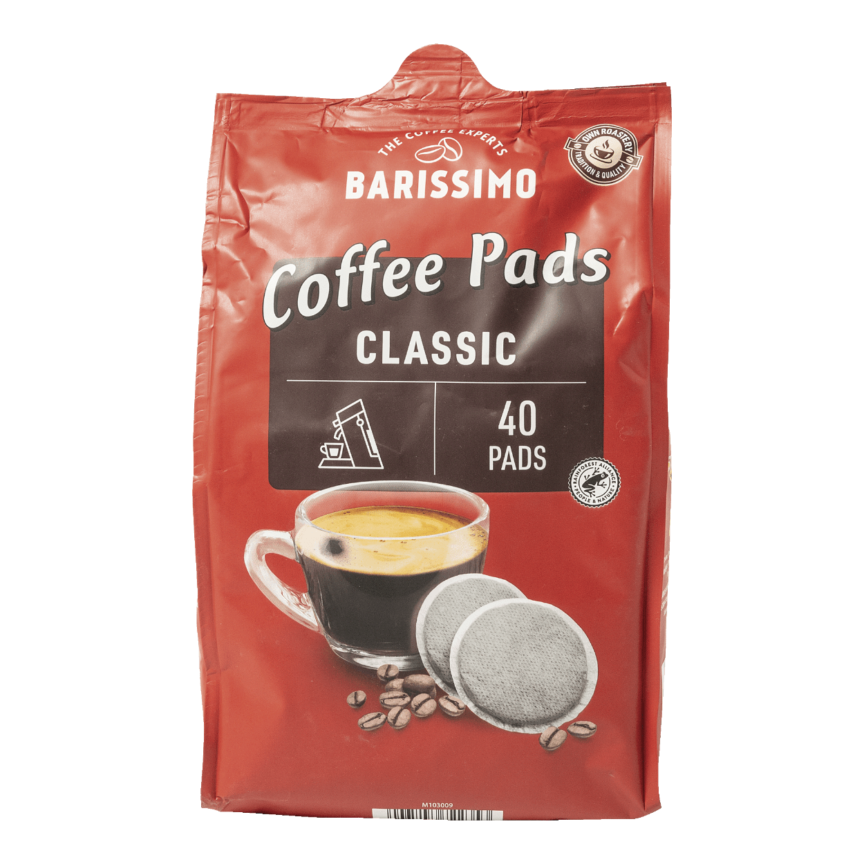 Dosettes de cafe classic 40 pcs BARISSIMO bon marche chez ALDI