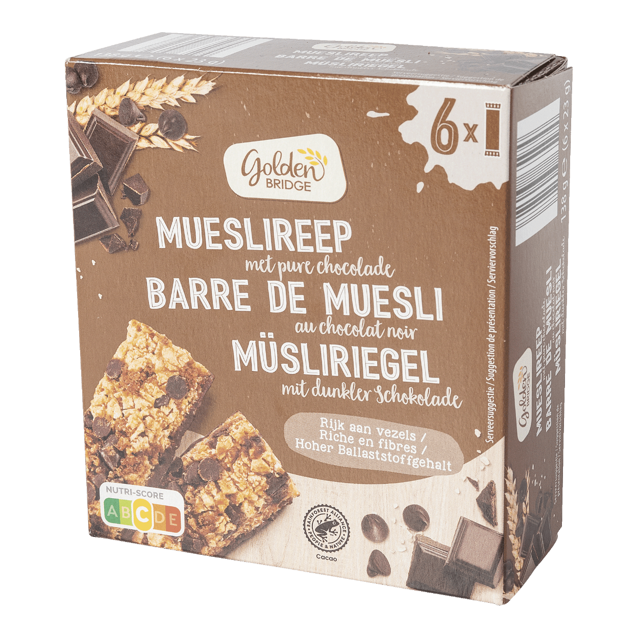 GOLDEN BRIDGE® Barres muesli, 6 pcs bon marché chez ALDI