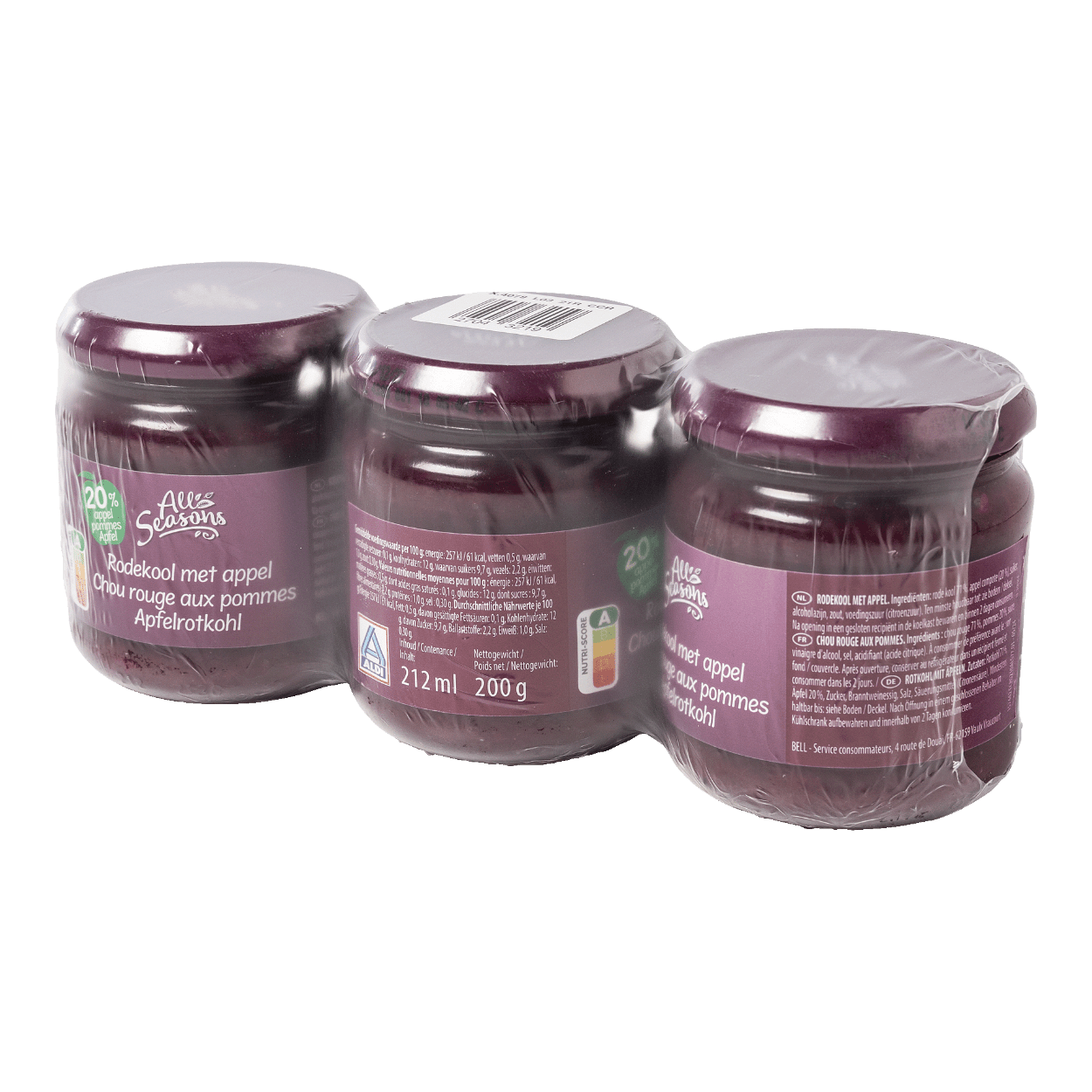 Rotkohl mit Apfel, 3 St. ALL SEASONS® günstig bei ALDI