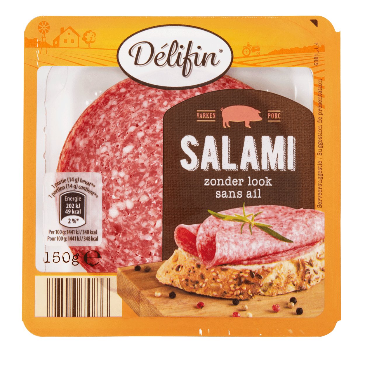 DÉLIFIN® Salami sans ail bon marché chez ALDI