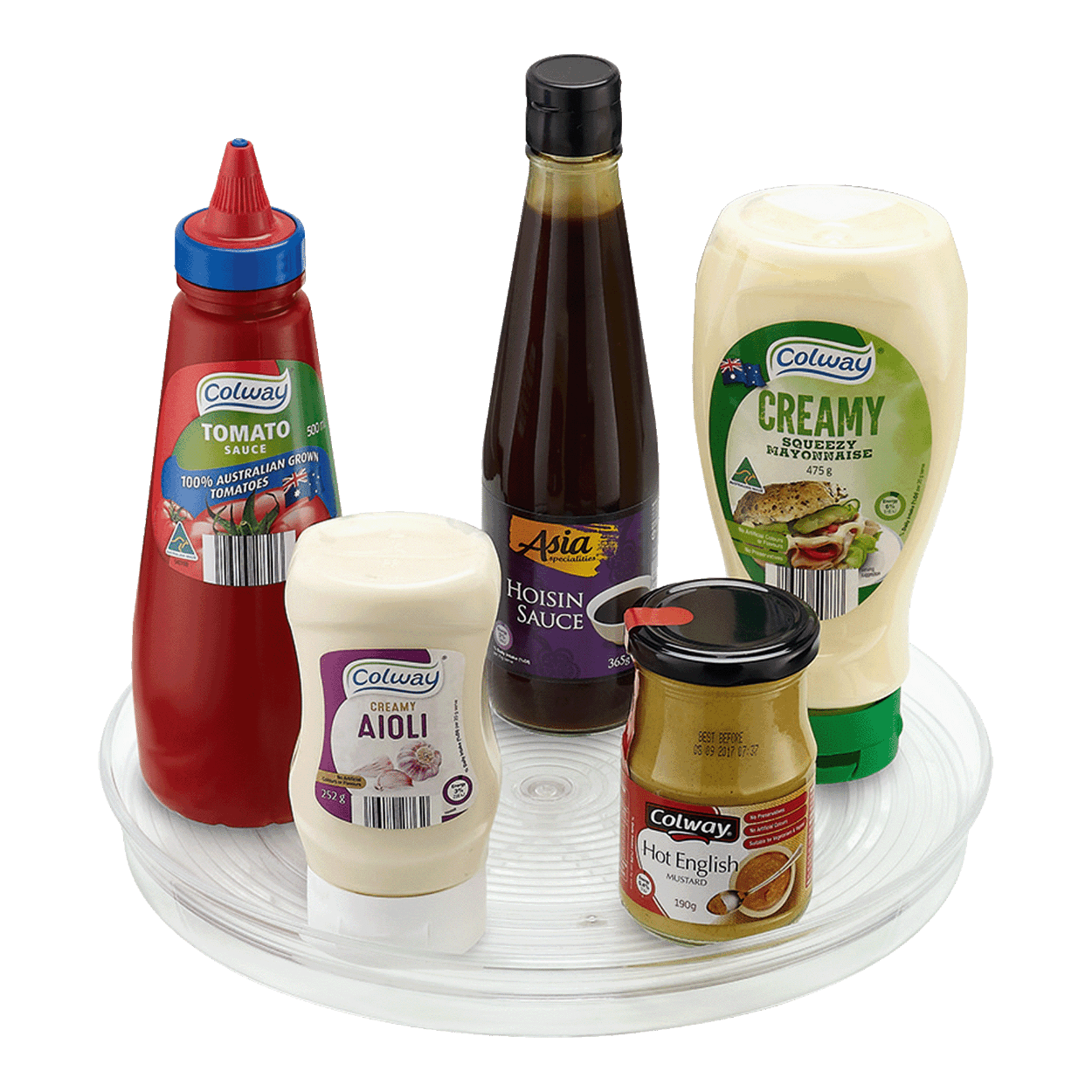Organisateur à œufs Rotatif 3 Niveaux Pour Frigo – Gain De Place, Rotation Automatique, Rangement Pratique, Blanc Ou Jaune