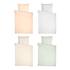 NOVITESSE® Parure de lit en lin mélangé, 1 pers.