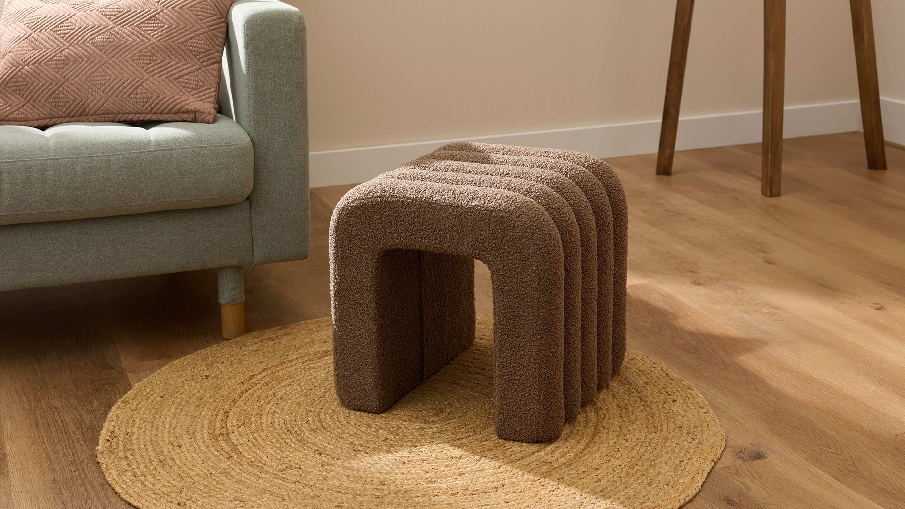 HOME CREATION® Pouf arche teddy