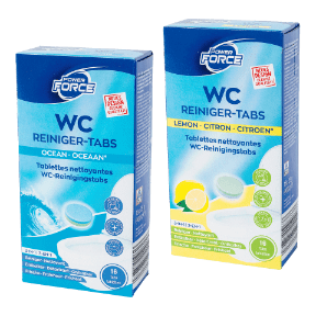 POWER FORCE® Tablettes nettoyantes pour W.-C., 16 pcs