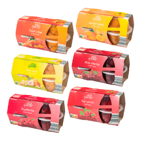 ALL SEASONS® Coupelles de morceaux de fruits, pack de 4