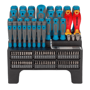 WORKZONE® Jeu de tournevis et d'embouts, 100 pcs