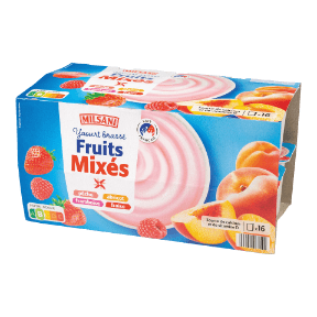 MILSANI® Yaourt brassé aux fruits mixés, 16 pcs