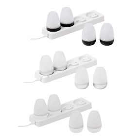 BELAVI® Lampes lounge à LED, 4 pcs