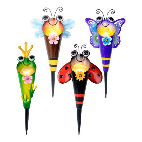 BELAVI® Piquet de fleur à LED solaire