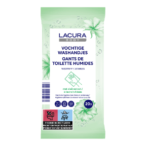 LACURA® Gants de toilette humides