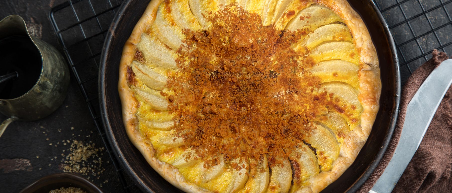 Birnentorte mit Spekulatius