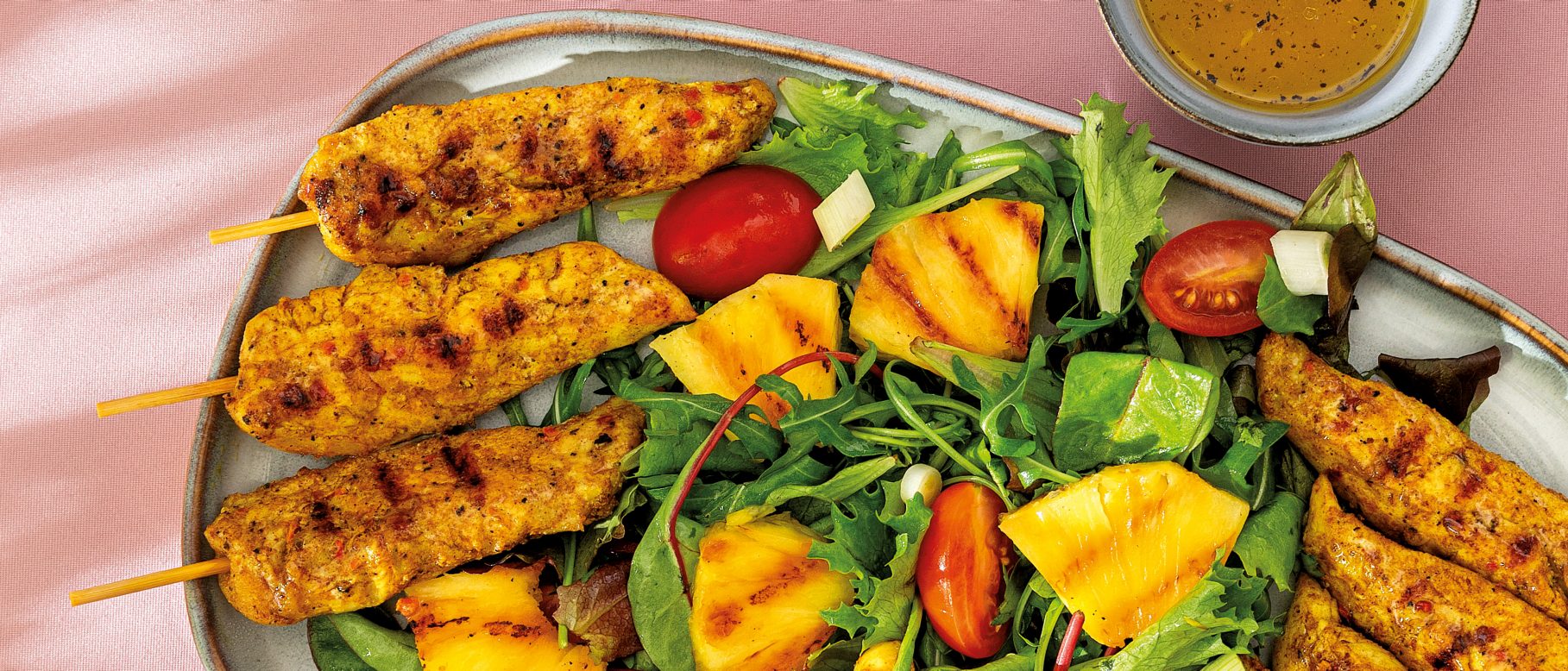 Hähnchenfilet mit gegrillter Ananas